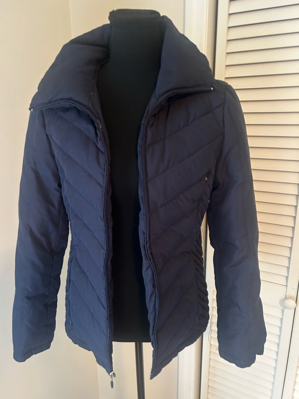 Kenneth Cole Reaction Navy Quilted Puffer Jacket